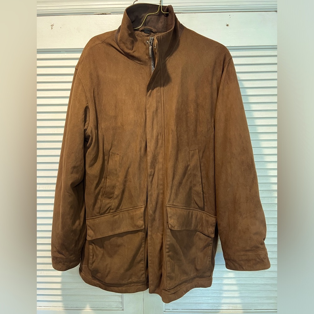 Claiborne Outerwear Brown Suede Jacket Men’s (L)